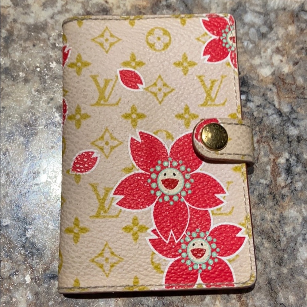 Authentic Louis Vuitton Cherry Blossom Agenda Red